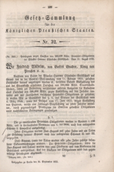 Gesetz-Sammlung für die Königlichen Preußischen Staaten. 1851, Nr. 32 (16 September)