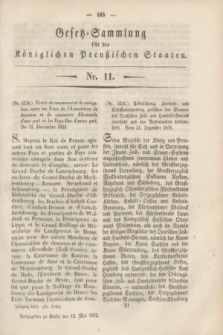 Gesetz-Sammlung für die Königlichen Preußischen Staaten. 1852, Nr. 11 (13 Mai)