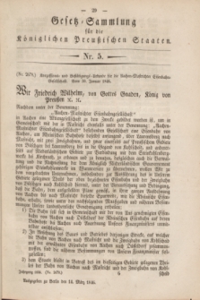 Gesetz-Sammlung für die Königlichen Preußischen Staaten. 1846, Nr. 5 (14 März)