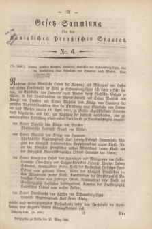 Gesetz-Sammlung für die Königlichen Preußischen Staaten. 1846, Nr. 6 (23 März)