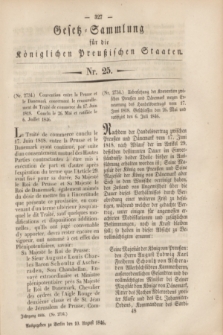 Gesetz-Sammlung für die Königlichen Preußischen Staaten. 1846, Nr. 25 (10 August)