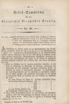Gesetz-Sammlung für die Königlichen Preußischen Staaten. 1846, Nr. 38 (25 November)