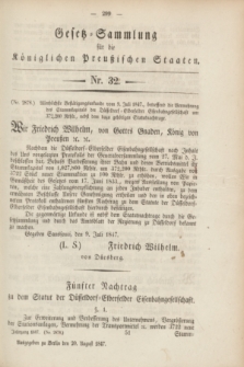 Gesetz-Sammlung für die Königlichen Preußischen Staaten. 1847, Nr. 32 (20 August)