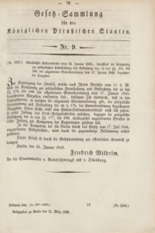 Gesetz-Sammlung für die Königlichen Preußischen Staaten. 1848, Nr. 9 (31 März)