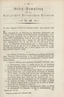 Gesetz-Sammlung für die Königlichen Preußischen Staaten. 1848, Nr. 49 (2 November)