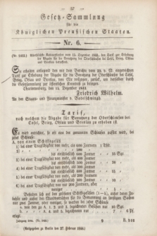 Gesetz-Sammlung für die Königlichen Preußischen Staaten. 1844, Nr. 6 (27 Februar)