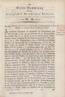 Gesetz-Sammlung für die Königlichen Preußischen Staaten. 1844, Nr. 10 (27 April)