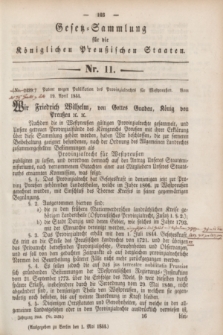 Gesetz-Sammlung für die Königlichen Preußischen Staaten. 1844, Nr. 11 (1 Mai)