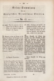 Gesetz-Sammlung für die Königlichen Preußischen Staaten. 1844, Nr. 17 (26 Juni)