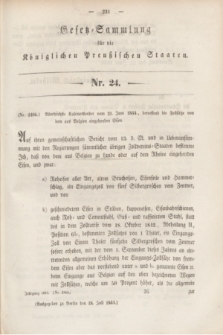 Gesetz-Sammlung für die Königlichen Preußischen Staaten. 1844, Nr. 24 (18 Juli)