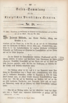 Gesetz-Sammlung für die Königlichen Preußischen Staaten. 1844, Nr. 28 (10 August)