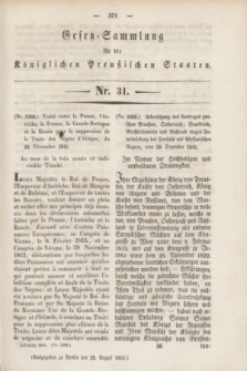 Gesetz-Sammlung für die Königlichen Preußischen Staaten. 1844, Nr. 31 (28 August)