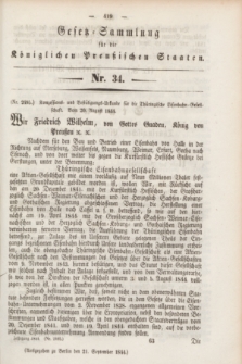 Gesetz-Sammlung für die Königlichen Preußischen Staaten. 1844, Nr. 34 (21 September)