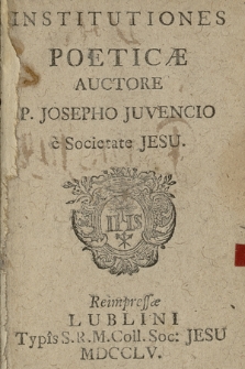 Institutiones Poeticæ