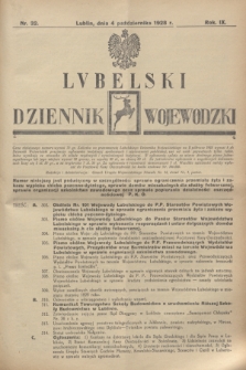 Lubelski Dziennik Wojewódzki. R.9, nr 32 (4 października 1928)