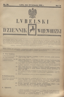 Lubelski Dziennik Wojewódzki. R.9, nr 39 (30 listopada 1928)