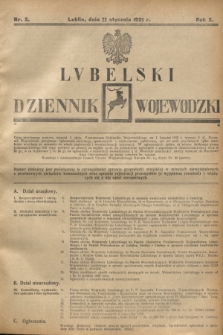 Lubelski Dziennik Wojewódzki. R.10, nr 2 (22 stycznia 1929)