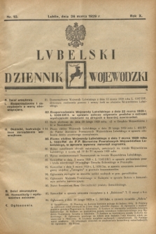 Lubelski Dziennik Wojewódzki. R.10, nr 10 (26 marca 1929)