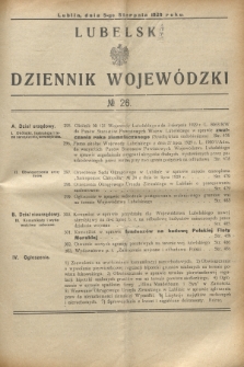 Lubelski Dziennik Wojewódzki. [R.10], № 26 (5 sierpnia 1929)