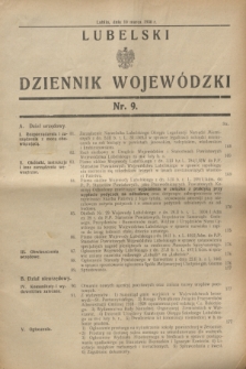 Lubelski Dziennik Wojewódzki. [R.11], nr 9 (10 marca 1930)