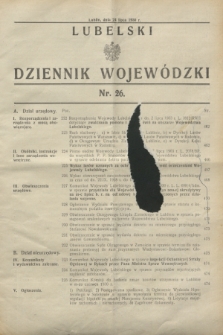 Lubelski Dziennik Wojewódzki. [R.11], nr 26 (24 lipca 1930)
