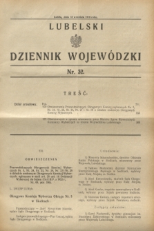 Lubelski Dziennik Wojewódzki. [R.11], nr 32 (13 września 1930)