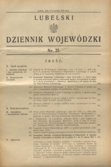 Lubelski Dziennik Wojewódzki. [R.11], nr 33 (15 września 1930)