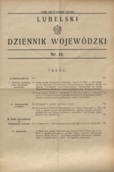 Lubelski Dziennik Wojewódzki. [R.11], nr 42 (25 listopada 1930)