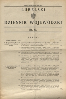 Lubelski Dziennik Wojewódzki. [R.11], nr 43 (9 grudnia 1930)