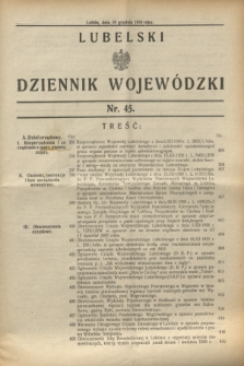 Lubelski Dziennik Wojewódzki. [R.11], nr 45 (19 grudnia 1930)