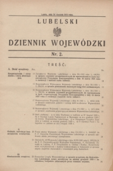 Lubelski Dziennik Wojewódzki. [R.12], nr 2 (24 stycznia 1931)