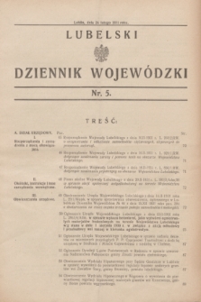 Lubelski Dziennik Wojewódzki. [R.12], nr 5 (24 lutego 1931)