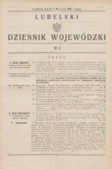 Lubelski Dziennik Wojewódzki. [R.12], nr 6 (7 marca 1931)