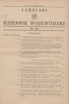 Lubelski Dziennik Wojewódzki. [R.12], nr 23 (1 października 1931)