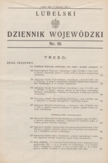 Lubelski Dziennik Wojewódzki. [R.12], nr 26 (14 listopada 1931)