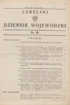 Lubelski Dziennik Wojewódzki. [R.12], nr 28 (16 grudnia 1931)