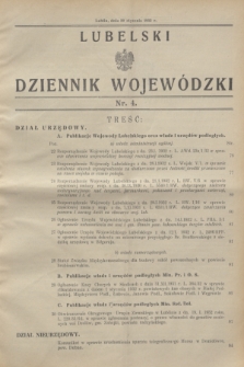 Lubelski Dziennik Wojewódzki. [R.13], nr 4 (30 stycznia 1932)