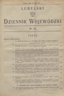 Lubelski Dziennik Wojewódzki. [R.13], nr 16 (15 lipca 1932)
