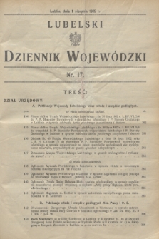 Lubelski Dziennik Wojewódzki. [R.13], nr 17 (1 sierpnia 1932)