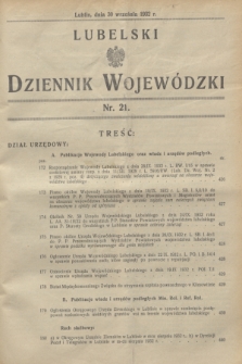 Lubelski Dziennik Wojewódzki. [R.13], nr 21 (30 września 1932)