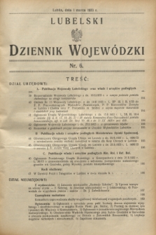 Lubelski Dziennik Wojewódzki. [R.14], nr 6 (1 marca 1933)