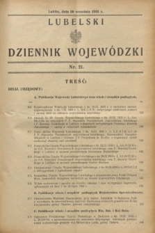Lubelski Dziennik Wojewódzki. [R.14], nr 21 (30 września 1933)