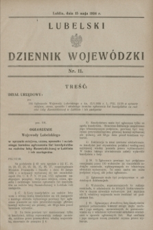 Lubelski Dziennik Wojewódzki. [R.15], nr 11 (15 maja 1934)