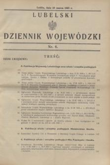 Lubelski Dziennik Wojewódzki. [R.16], nr 6 (28 marca 1935)