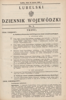 Lubelski Dziennik Wojewódzki. [R.17], nr 5 (14 marca 1936)