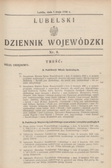 Lubelski Dziennik Wojewódzki. [R.17], nr 8 (1 maja 1936)