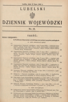 Lubelski Dziennik Wojewódzki. [R.17], nr 13 (15 lipca 1936)