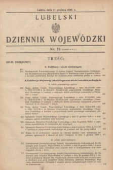 Lubelski Dziennik Wojewódzki. [R.17], nr 24 (31 grudnia 1936)