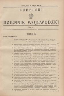 Lubelski Dziennik Wojewódzki. [R.18], nr 3 (15 lutego 1937)