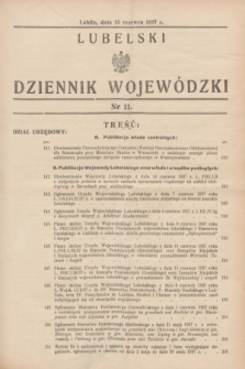 Lubelski Dziennik Wojewódzki. [R.18], nr 11 (15 czerwca 1937)